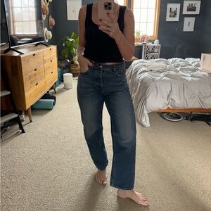 Madewell barrel leg jean